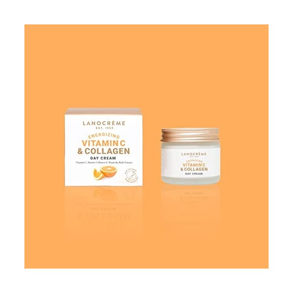 Lanocreme Crème de jour énergisante à la vitamine C et au collagène