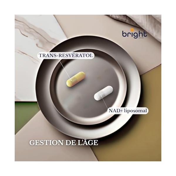 NAD + Liposomal, Trans-Resvératrol et Quercétine