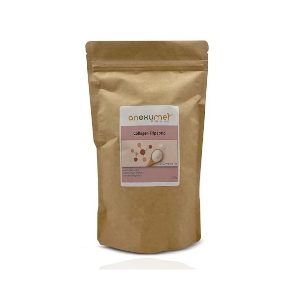 Hydrolysat de collagène - Tripeptide - 300 g - Bonne solubilité - Sans goût - Sans additifs - De bœuf - Haute biodisponibilit