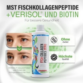 Fish Collagen Beauty Peptides + Biotine Verisol® Boisson | 20 servings | Sans sucre | Boisson au collagène au poisson hauteme