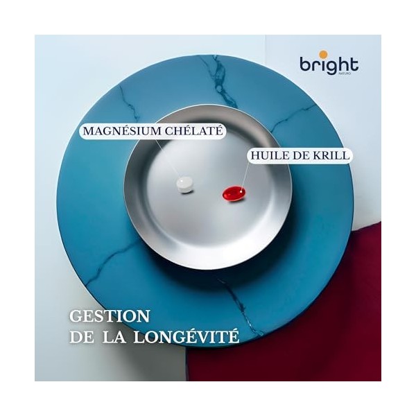 Huile de krill de lAntarctique – Oméga-3 avec EPA et DHA + magnésium chélaté – Haute absorption avec phospholipides et astax