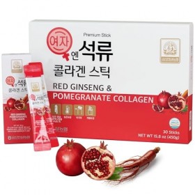 Korean Beauty Baekje Geumsan Lot de 5 bâtons de gelée au collagène grenade pour femme 145 g