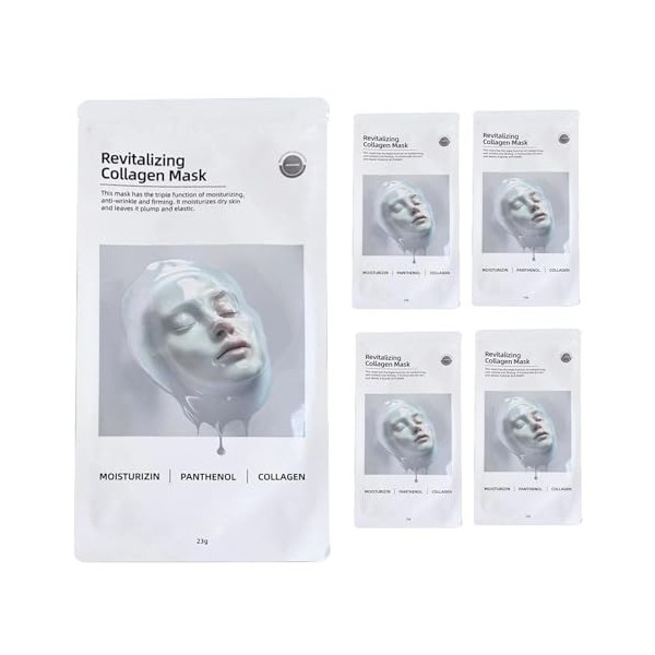 Hydrating Facial Cover Lot de 5 masques hydratants naturels raffermissants pour hiver mariage voyage fête mère petite amie ad