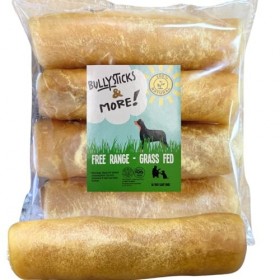 BULLYSTICKS & MORE Lot de 4 rouleaux de collagène de bœuf épais de 15,2 cm