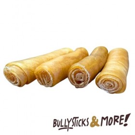 BULLYSTICKS & MORE Lot de 4 rouleaux de collagène de bœuf épais de 15,2 cm