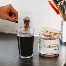 Golden Tree Premium Collagen Complex – Collagène en Poudre avec MSM, Acide Hyaluronique, Vitamine C, Silice – Types I III V X