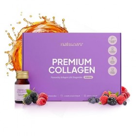 natu.care Kolagen Shot 10000 mg - Collagène à boire - le Meilleur Collagène marin hydrolysé - Biotine et Vitamine C - Boisson