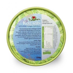Naturherz Poudre de collagène – Beauté Kick | 250 g | 100 % de conservation du pâturage | Haute biodisponibilité | Complément