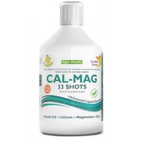 Liquide Cal-Mag S.NutraSupplements aromatisé au citron, 500 ml, 33 shots