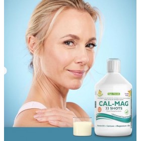 Liquide Cal-Mag S.NutraSupplements aromatisé au citron, 500 ml, 33 shots