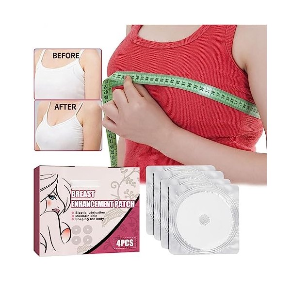 Natural SizeUp Lot de 3 patchs protéinés de kératopeptide, liftant et raffermissant la poitrine, amélioration des seins, anti