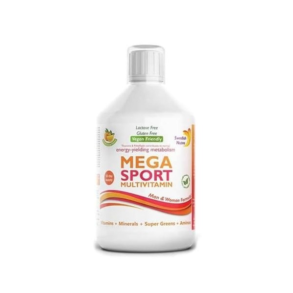 Mega Sport S.NutraSupplements aromatisés à lorange, 500 ml