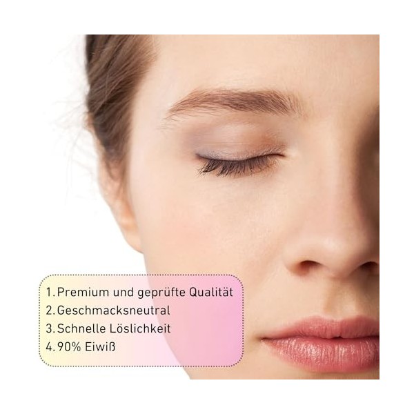 Poudre hydrolysat de collagène 300 g – Peptides de collagène bioactifs – 90 % de protéines – Apport mensuel – Sans additifs –