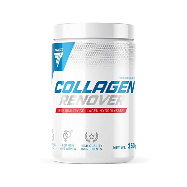 TREC Nutrition - Collagen Renover - 350 g / 70 portions - Sweet Cherry Flavour - Support Joint Cartilage and Maintains Beauti