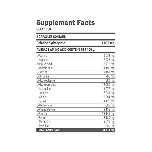 Extrifit Gela 1000 mg 250 gélules