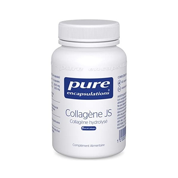 Pure Encapsulations - Collagen JS - Pour lAbsorption Efficace du Collagene - 60 Gélules Collagène