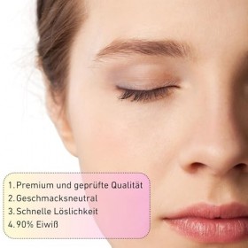 Poudre hydrolysat de collagène 600 g 2 x 300 g – Peptides de collagène bioactifs – 90 % de protéines – Apport mensuel – San