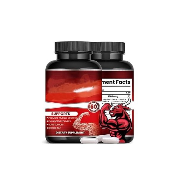 Booster de testostérone pour les hommes - Test Booster pour lendurance, lendurance et la force,1pcs Actée à grappes noires