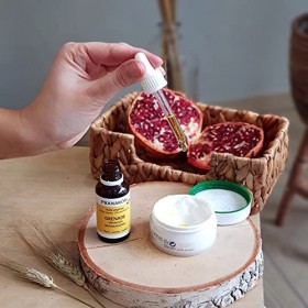 Pranarôm, Huile Végétale de Grenade Bio, Régénérante et Apaisante cutanée, Riche en Anti-Oxydants, 30 ml Actée à grappes noires