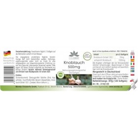 Ail 500 mg - 120 softgels pour 2 mois | Herba Direkt - Qualité des pharmacies allemandes