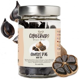 Ail Noir Fermenté Bio - 200g. Gousses Entières dAil Noir Bio dEspagne de Qualité Premium Riche en Sels Minéraux Vegan & Nat Ail