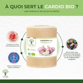 Cardio Bio - Bioptimal - Complément alimentaire - 4 plantes pour la Tension et la Circulation du Sang - Ail Aubépine Olivier ...