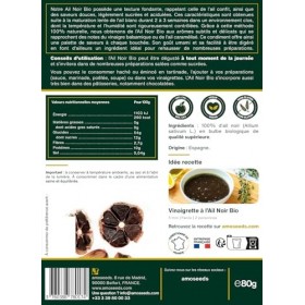 Ail Noir Bio, 6 têtes entières | Fermenté, Goût doux, Saveur Umami | Qualité Supérieure | 100% Naturel et Biologique Ail Noi Ail