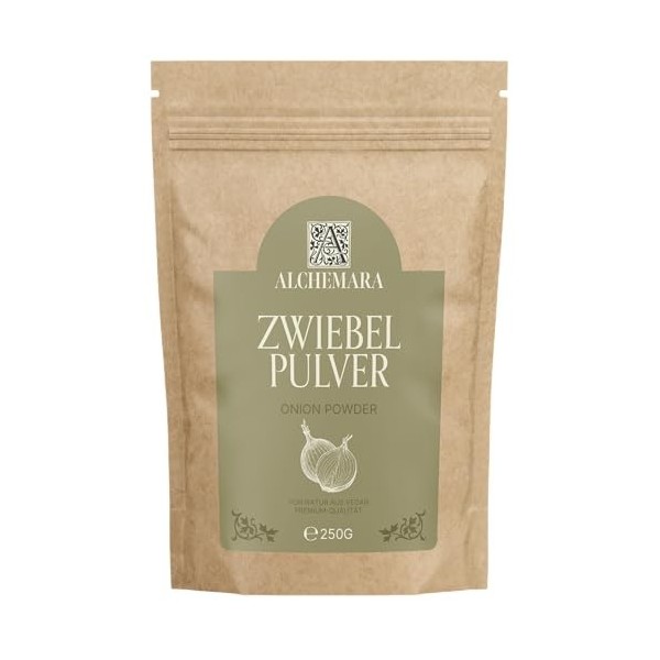 Ail Granulé Alchemara 300g – Ail Séché – Épices Délicatement Séchées Idéales pour la Cuisine – Épices Aromatiques Ail