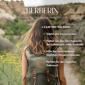 BOOS LABS Berbérine I 500 mg I 150 gélules végétaliennes I Gélules de berbérine à haute dose, I 1 gélule par jour I Compositi