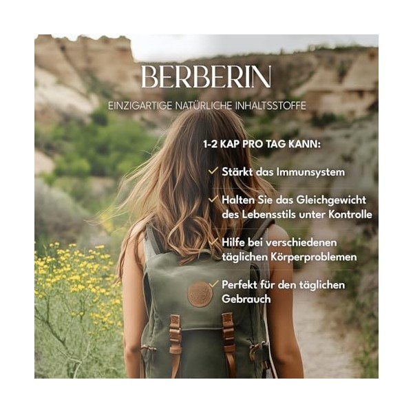 BOOS LABS Berbérine I 500 mg I 150 gélules végétaliennes I Gélules de berbérine à haute dose, I 1 gélule par jour I Compositi