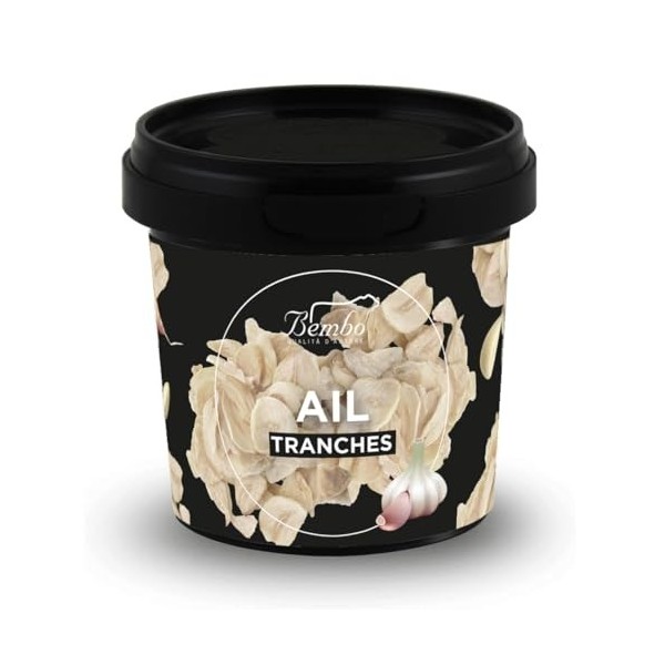 Ail en tranches 60 g - 100% naturel, obtenu à partir dail séché avec délicatesse, sans ajout dadditifs et adapté aux régime Ail