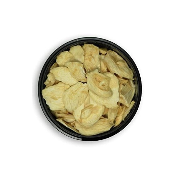 Ail en tranches 60 g - 100% naturel, obtenu à partir dail séché avec délicatesse, sans ajout dadditifs et adapté aux régime Ail