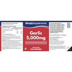 Gélules dAil Haute Puissance | Vitamine C, Fer & Thiamine | Soutient le Cœur, la Circulation Sanguine & lImmunité | Végan |