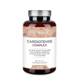 Ail Noir Complex 11250mg - Puissance 15:1 + Cardiotense - Aubépine + Olive + Q10 + S-Allylcystéine SAC Q10 Vit B - 90 Capsu