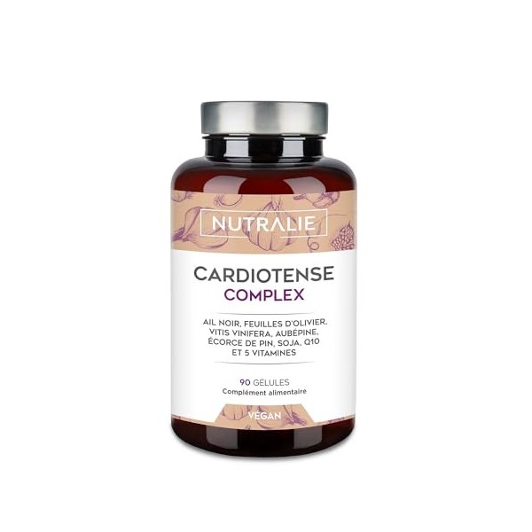 Ail Noir Complex 11250mg - Puissance 15:1 + Cardiotense - Aubépine + Olive + Q10 + S-Allylcystéine SAC Q10 Vit B - 90 Capsu