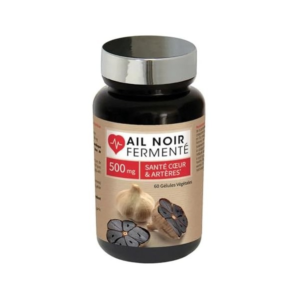 NUTRI EXPERT - Ail noir fermenté - Contribue à un taux de cholestérol normal - Protège du stress oxydatif - Favorise la circu