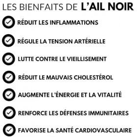 Ail noir – 60 gélules | Extrait concentré | Antioxydants puissants | Immunité & vitalité | Haleine neutre