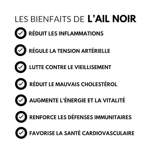 Ail noir – 60 gélules | Extrait concentré | Antioxydants puissants | Immunité & vitalité | Haleine neutre