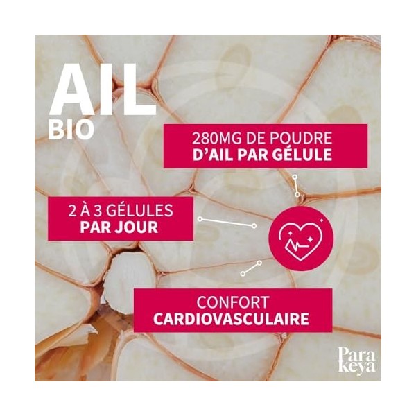 Parakeya – Ail Bio | Cardiovasculaire | Complément Alimentaire | 180 Gélules