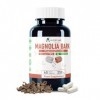 Alzuro Labs Écorce de Magnolia 15 000mg | Extrait 60:1 250mg | 60 Gélules Véganes | 90% Magnolol & Honokiol | Haute Puissan