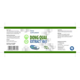 Dong Quai Extrait 5,000mg Equivalent 500mg dextrait 10:1 120 gélules végétaliennes