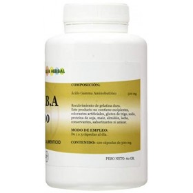 ALFAHERBAL GABA 500mg. 120cap. – gélules qui facilitent la supplémentation quotidienne, boîte de 120 gélules, recommandé en c