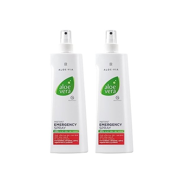Lot de 2 sprays durgence rapides à laloe vera Aloe Vera