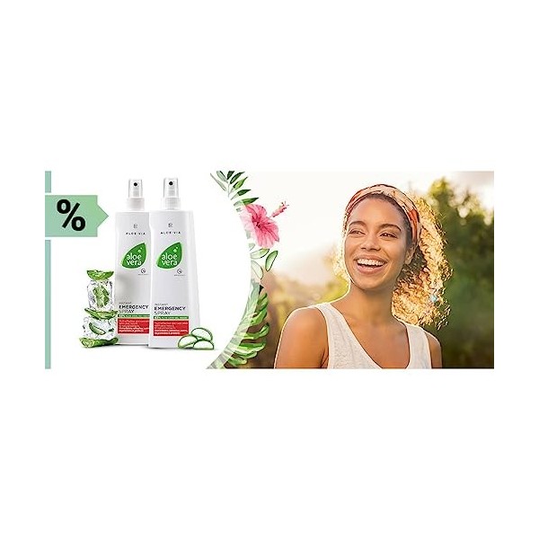 Lot de 2 sprays durgence rapides à laloe vera Aloe Vera