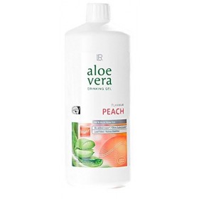 LR Lot de 3 flacons de gel à laloe vera Pêche/pêche 3 x 1000 ml + 2 x bouteilles rotatives à laloe vera vides pour les dépl
