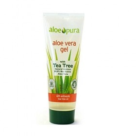  Lot de 4 - Aloe Pura - Gel à LAloe Vera + Arbre de Thé 200ml Lot de 4 Paquet