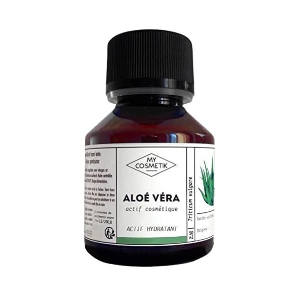 MyCosmetik - Jus dAloé Véra Cosmos Organic - 100% Pur et Naturel - Pur jus daloe vera BIO et conservateurs naturels - Actif A...