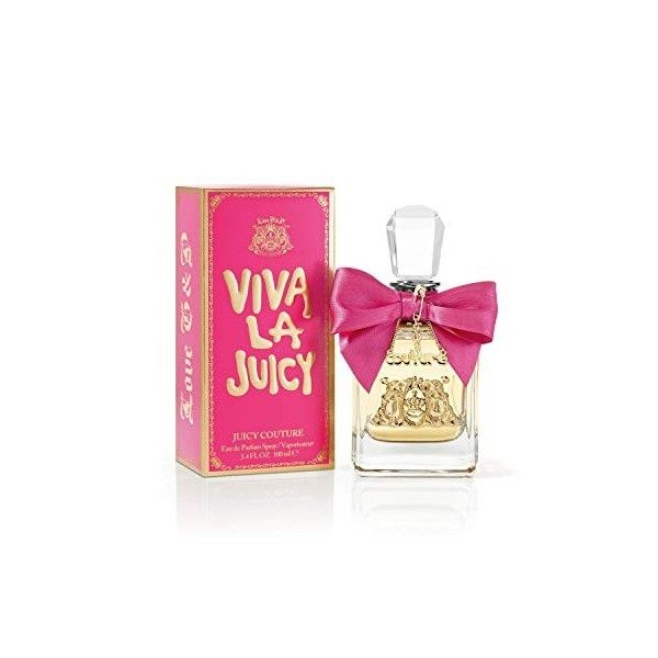 Juicy Couture Viva La Juicy, Eau de Parfum pour Femme en Spray 100ml , Senteur Florale et Fruitée, Parfum de Luxe