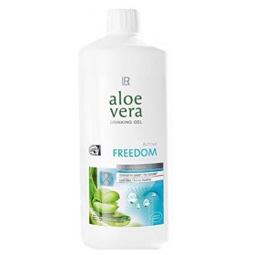 LR Freedom Gel à boire à laloe vera 1000 ml + bouteille rotative à laloe vera vide pour les déplacements 90 ml
