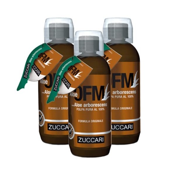 ZUCCARI - ALOE OFM 3 bouteilles de 500 ml